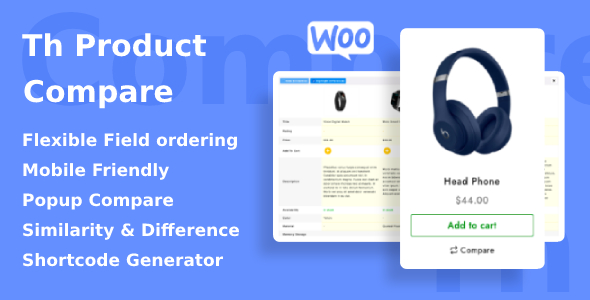 WooCommerce Product Compare Preview Wordpress Plugin - Rating, Reviews, Demo & Download