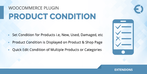 WooCommerce Product Condition Plugin Preview - Rating, Reviews, Demo & Download