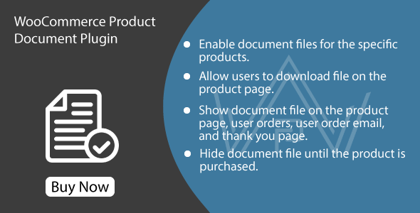 WooCommerce Product Document Plugin Preview - Rating, Reviews, Demo & Download