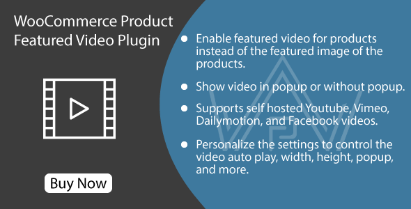 WooCommerce Product Featured Video Plugin Preview - Rating, Reviews, Demo & Download