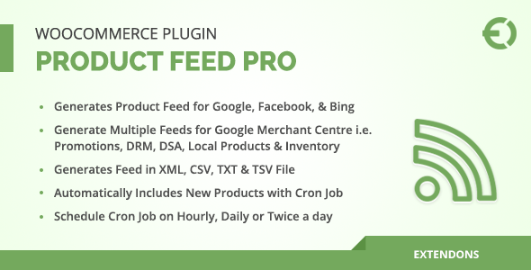 WooCommerce Product Feed Pro Plugin – Google, Facebook & More Preview - Rating, Reviews, Demo & Download