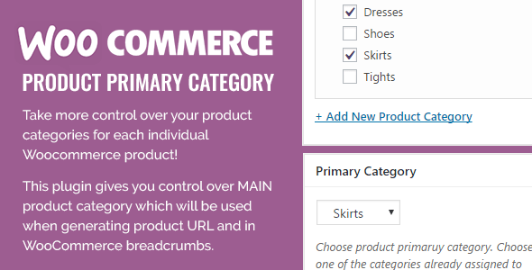Woocommerce Product Primary Category Plugin Preview - Rating, Reviews, Demo & Download