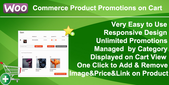 WooCommerce Product Promotions On Cart Preview Wordpress Plugin - Rating, Reviews, Demo & Download