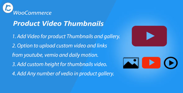 WooCommerce Product Thumbnail And Gallery Video Preview Wordpress Plugin - Rating, Reviews, Demo & Download