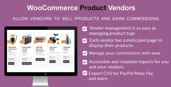 WooCommerce Product Vendors Preview Wordpress Plugin - Rating, Reviews, Demo & Download