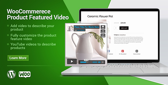 WooCommerce Product Video – Featured  Video Preview Wordpress Plugin - Rating, Reviews, Demo & Download