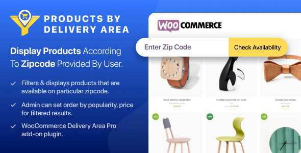 WooCommerce Products By Delivery Area Preview Wordpress Plugin - Rating, Reviews, Demo & Download