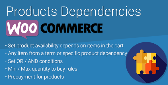 WooCommerce Products Dependencies – Product Availability Rules Preview Wordpress Plugin - Rating, Reviews, Demo & Download