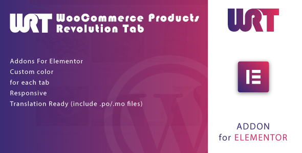 WooCommerce Products Revolution Tab For Elementor WordPress Plugin Preview - Rating, Reviews, Demo & Download