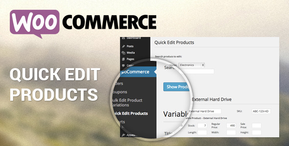 WooCommerce Quick Edit Products Preview Wordpress Plugin - Rating, Reviews, Demo & Download