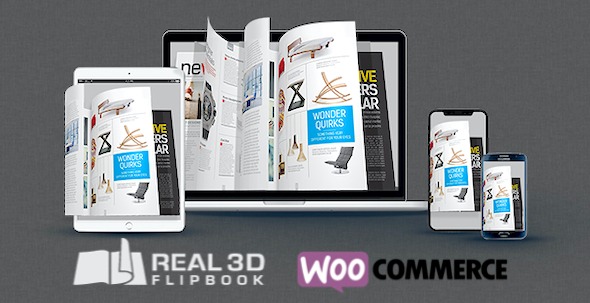 WooCommerce Real3D Flipbook Addon Preview Wordpress Plugin - Rating, Reviews, Demo & Download