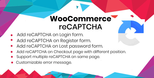 WooCommerce Recaptcha Plugin Preview - Rating, Reviews, Demo & Download