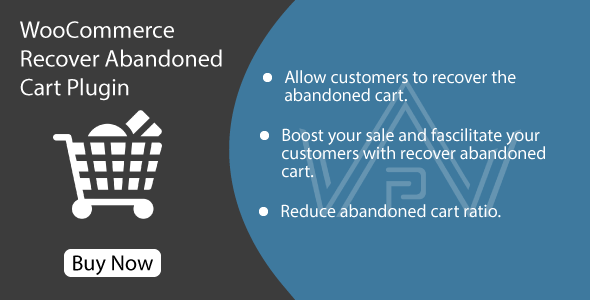 WooCommerce Recover Abandoned Cart Plugin Preview - Rating, Reviews, Demo & Download