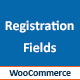 WooCommerce Registration Plugin, Enable Default Fields