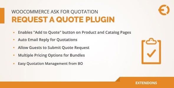 WooCommerce Request A Quote Plugin – Ask For Quotation Preview - Rating, Reviews, Demo & Download
