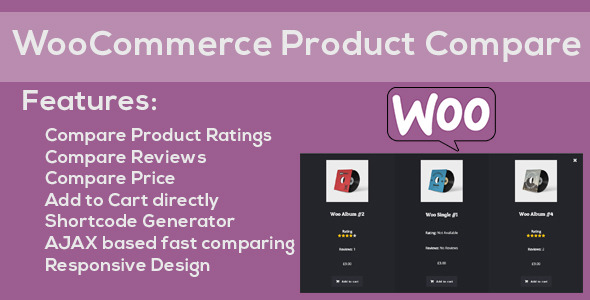 WooCommerce Responsive Products Compare Preview Wordpress Plugin - Rating, Reviews, Demo & Download