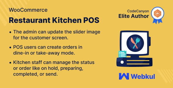 WooCommerce Restaurant Kitchen POS Preview Wordpress Plugin - Rating, Reviews, Demo & Download