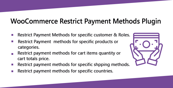 WooCommerce Restrict Payment Methods Plugins Preview - Rating, Reviews, Demo & Download