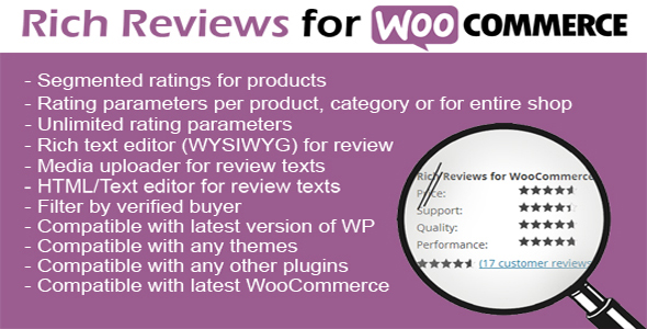 Woocommerce Rich Reviews Preview Wordpress Plugin - Rating, Reviews, Demo & Download
