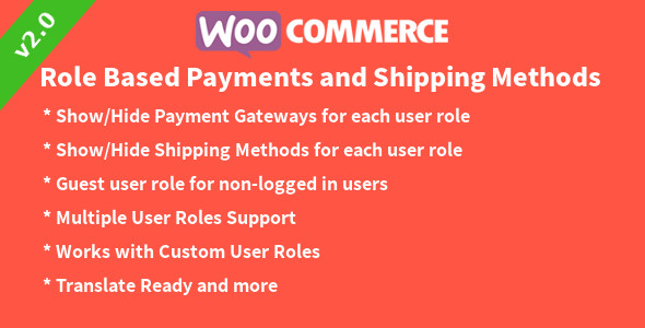 WooCommerce Role Based Payments And Shipping Methods Preview Wordpress Plugin - Rating, Reviews, Demo & Download