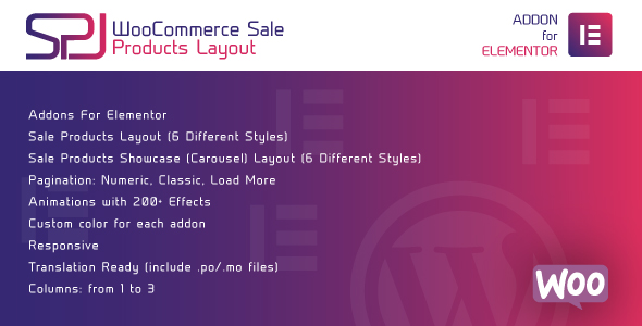 WooCommerce Sale Products Layout For Elementor WordPress Plugin Preview - Rating, Reviews, Demo & Download