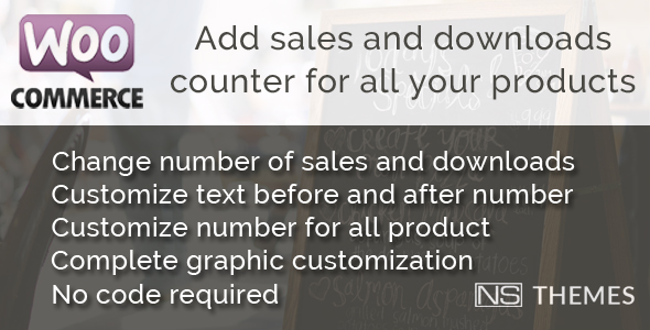 WooCommerce Sales And Downloads Counter Preview Wordpress Plugin - Rating, Reviews, Demo & Download