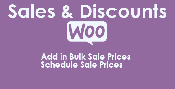 Woocommerce Sales & Discounts Preview Wordpress Plugin - Rating, Reviews, Demo & Download