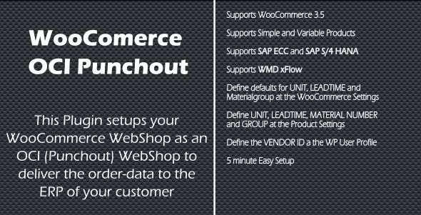WooCommerce SAP OCI Punchout Preview Wordpress Plugin - Rating, Reviews, Demo & Download