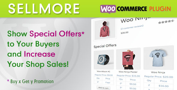 WooCommerce SellMore Preview Wordpress Plugin - Rating, Reviews, Demo & Download