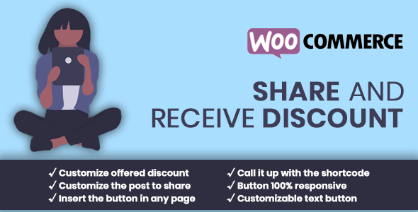 WooCommerce Share For Discount Preview Wordpress Plugin - Rating, Reviews, Demo & Download