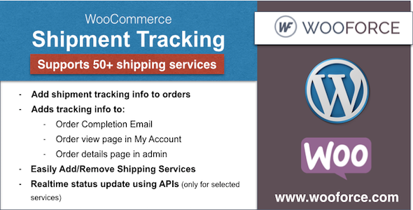WooCommerce Shipment Tracking Preview Wordpress Plugin - Rating, Reviews, Demo & Download