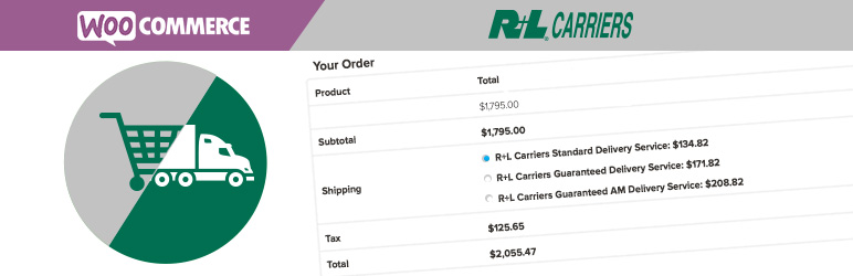 WooCommerce Shipping Method: R+L Carriers Preview Wordpress Plugin - Rating, Reviews, Demo & Download