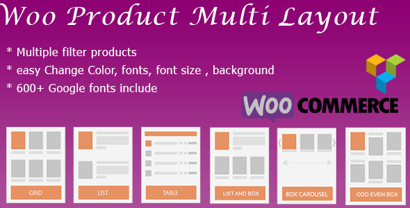 WooCommerce Shop Design & Produt Layout ( Masonry, Box, Grid, List, Slider, Table, Carousel ) Preview Wordpress Plugin - Rating, Reviews, Demo & Download