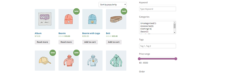 WooCommerce Shop Filter Preview Wordpress Plugin - Rating, Reviews, Demo & Download