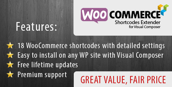 WooCommerce Shortcode Extender For Visual Composer Preview Wordpress Plugin - Rating, Reviews, Demo & Download