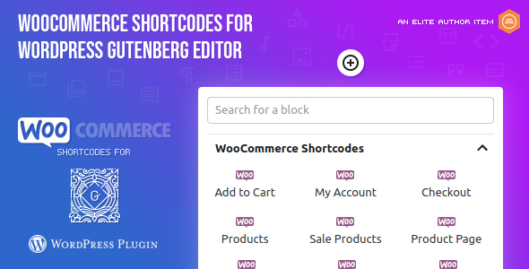 WooCommerce Shortcodes For Gutenberg Preview Wordpress Plugin - Rating, Reviews, Demo & Download