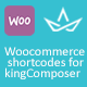 WooCommerce Shortcodes For KingComposer
