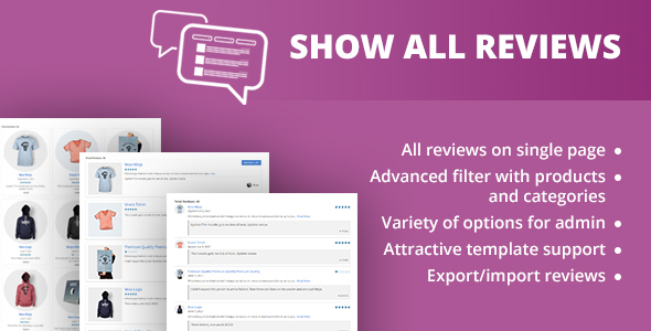 WooCommerce Show All Review Preview Wordpress Plugin - Rating, Reviews, Demo & Download