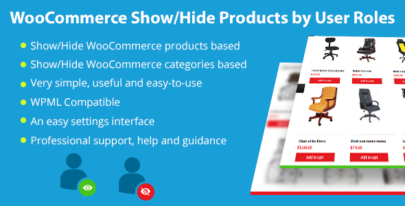 WooCommerce Show/Hide Products By User Roles Preview Wordpress Plugin - Rating, Reviews, Demo & Download