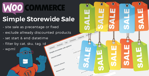 WooCommerce Simple Storewide Sale Preview Wordpress Plugin - Rating, Reviews, Demo & Download