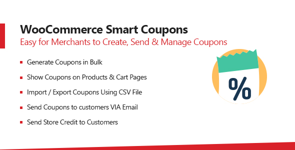 Woocommerce Smart Coupons – Extended Coupon Generator Preview Wordpress Plugin - Rating, Reviews, Demo & Download
