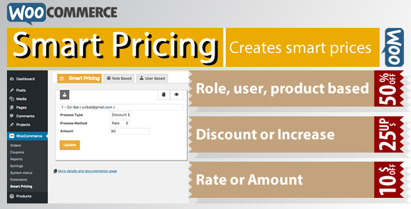 WooCommerce Smart Pricing Preview Wordpress Plugin - Rating, Reviews, Demo & Download