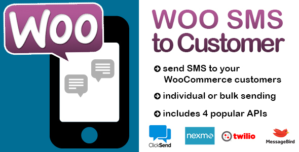 WooCommerce SMS Customer Notifications Preview Wordpress Plugin - Rating, Reviews, Demo & Download