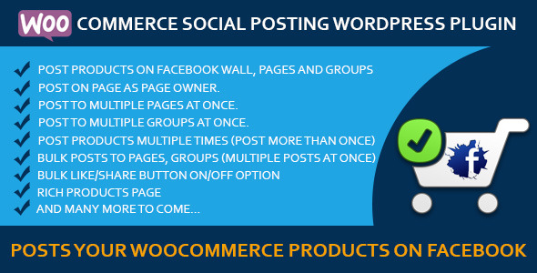Woocommerce Social Posting Preview Wordpress Plugin - Rating, Reviews, Demo & Download