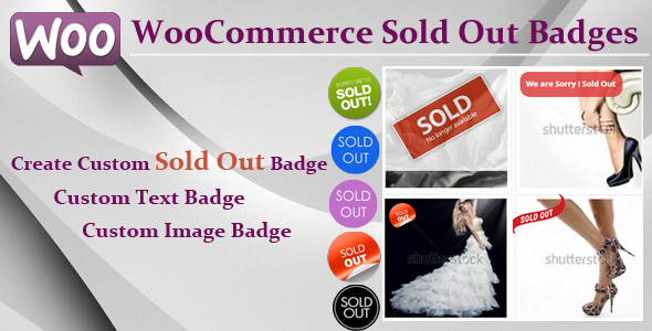 WooCommerce Sold Out Badge Preview Wordpress Plugin - Rating, Reviews, Demo & Download