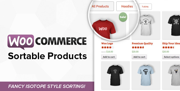 WooCommerce Sortable Products Preview Wordpress Plugin - Rating, Reviews, Demo & Download
