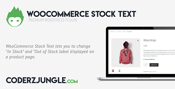 WooCommerce Stock Text Preview Wordpress Plugin - Rating, Reviews, Demo & Download