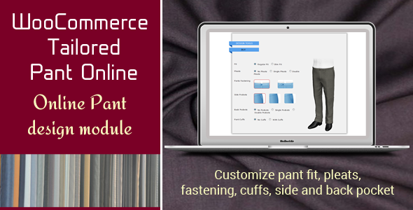 WooCommerce Tailored Trouser & Pant Online Preview Wordpress Plugin - Rating, Reviews, Demo & Download