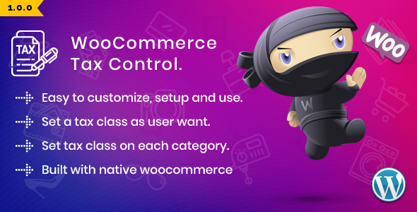 WooCommerce Tax Control Preview Wordpress Plugin - Rating, Reviews, Demo & Download
