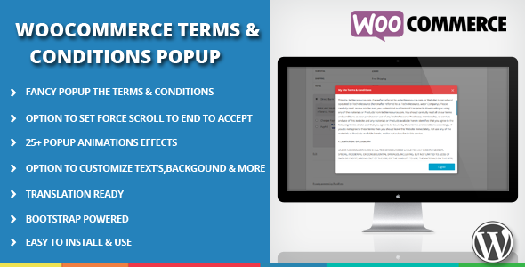 WooCommerce Terms And Conditions Popup Preview Wordpress Plugin - Rating, Reviews, Demo & Download